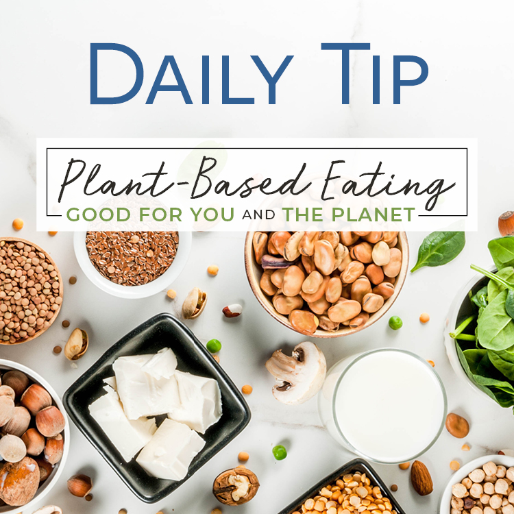 Daily Tip: Plant-Based Eating: Good for you and the planet